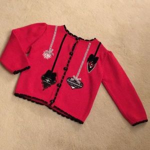 HARTSTRINGS Holiday Christmas Ornament Sweater Size 18 months